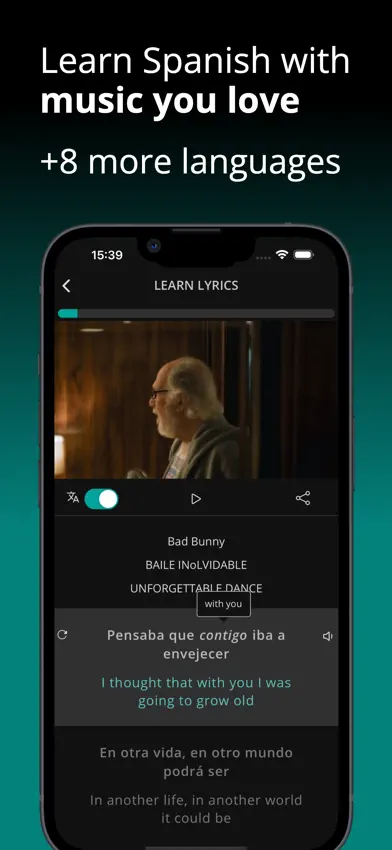 LyricFluent: Learn Languages screenshot 1