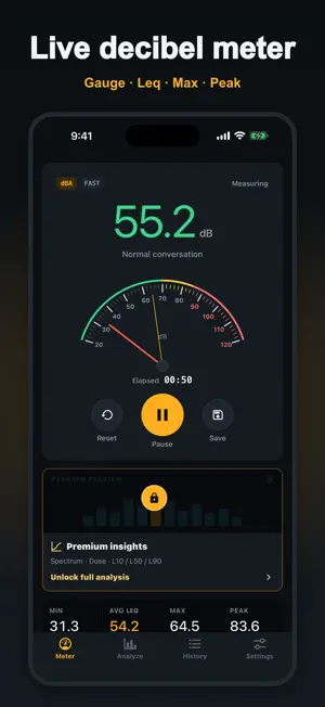 Noise Meter: Decibel dB Meter screenshot 2