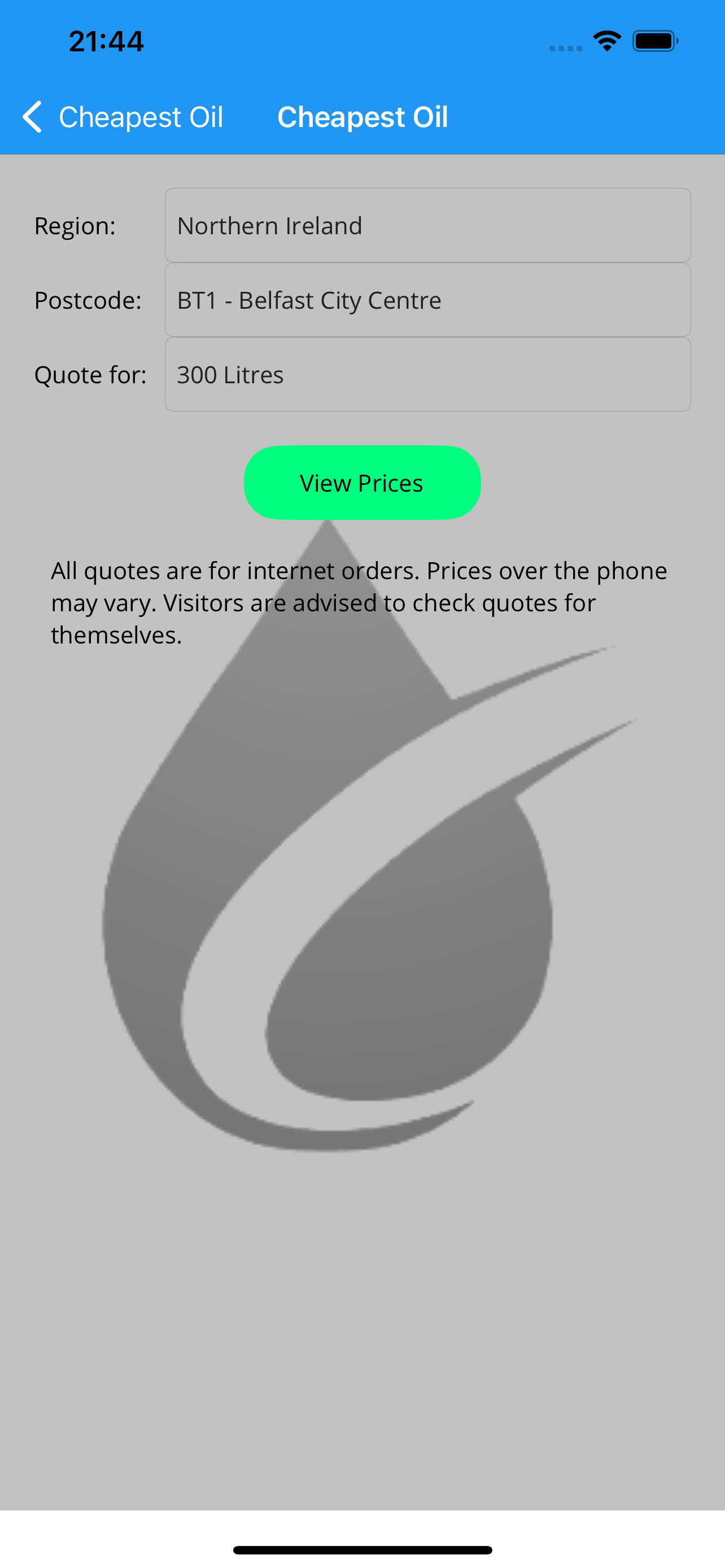 Cheapest Oil