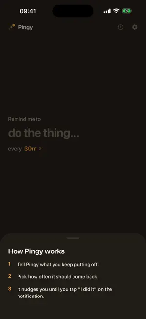 Pingy - The Reminder Tool screenshot 4