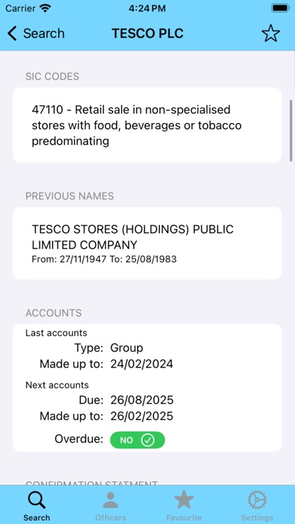 Companies House Search