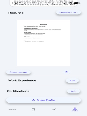 JobHook iPad screenshot