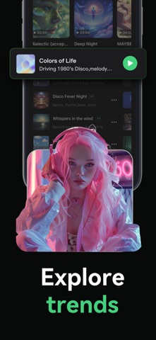 Songdio - AI Music Video Maker iPhone screenshot