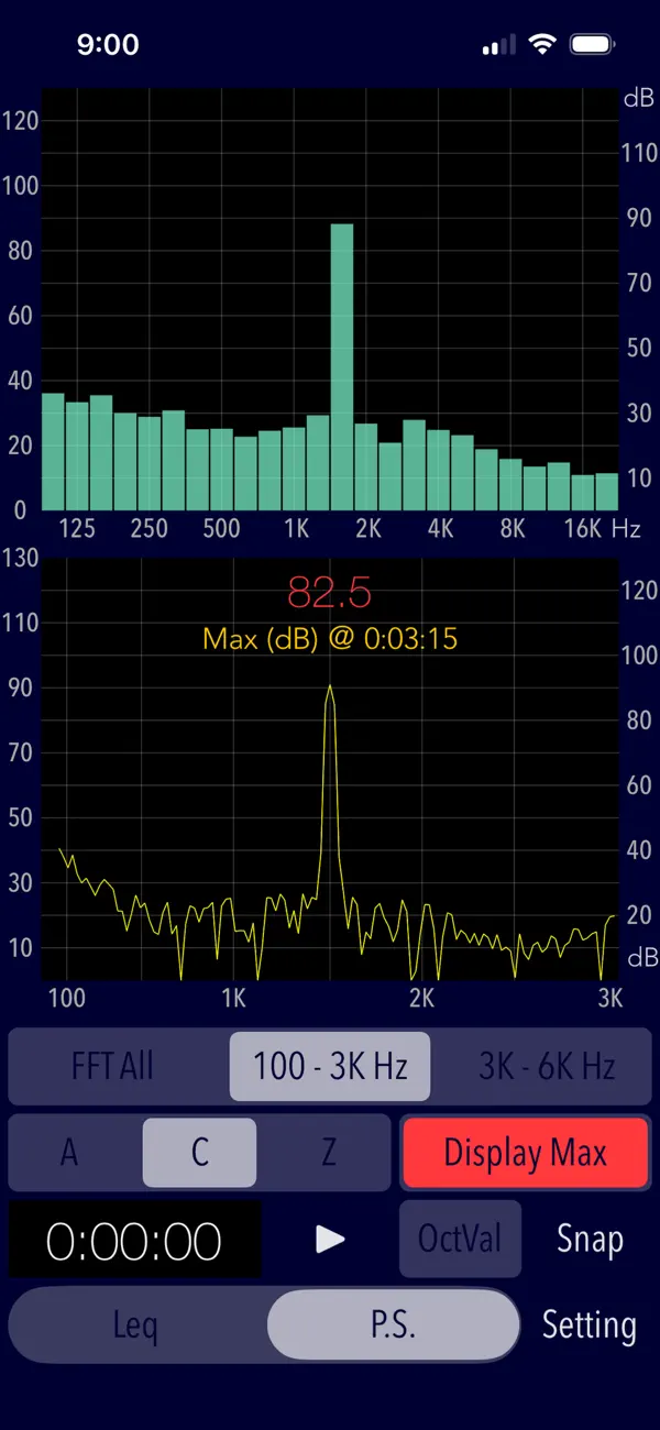 Screenshot #2 pour Sound Level Analyzer