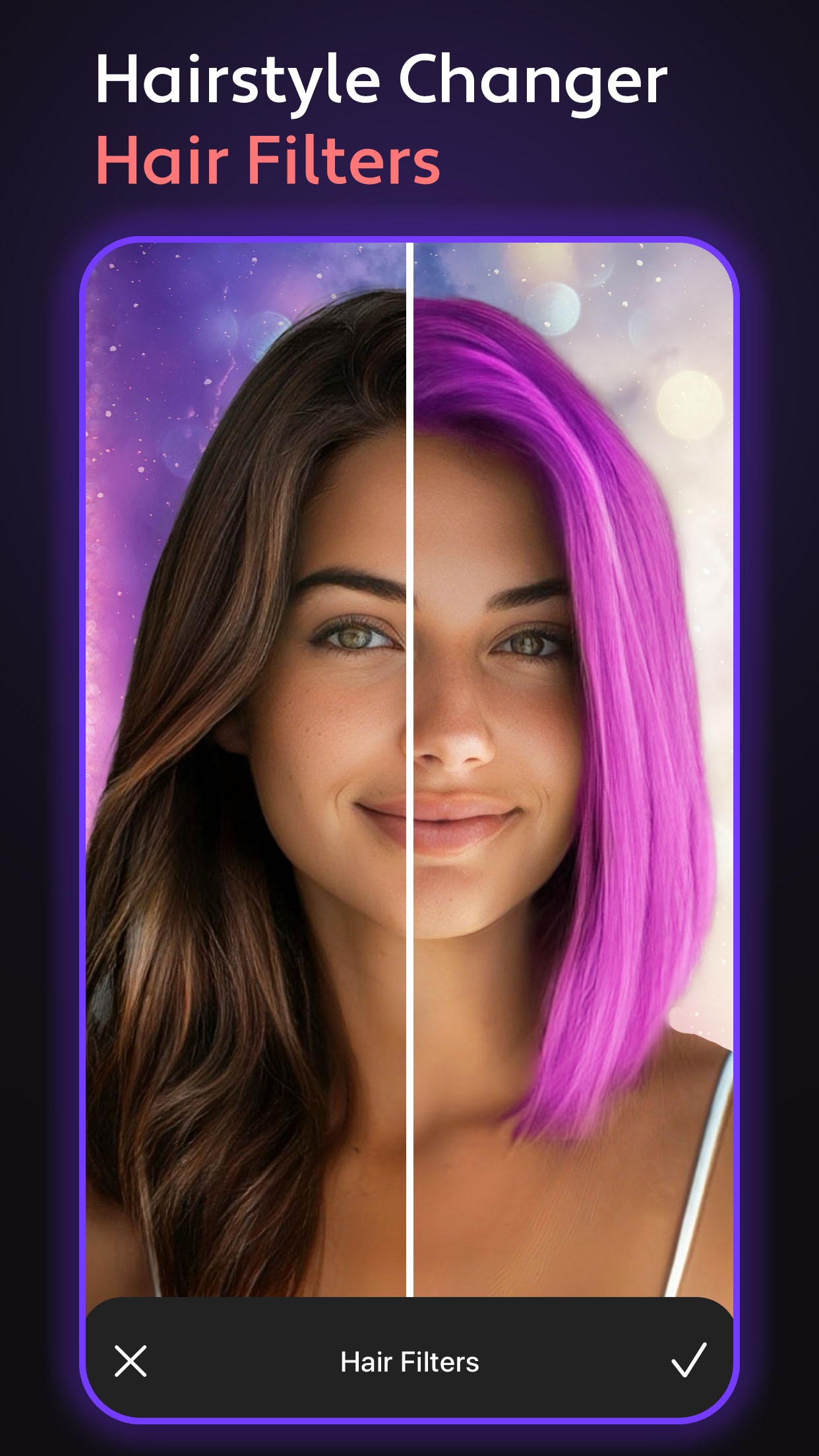 Cosmo: Hairstyle Try On Colors screenshot 2