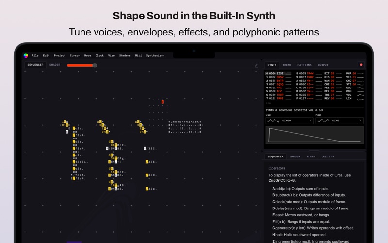 Orcalot: Livecoding Studio screenshot