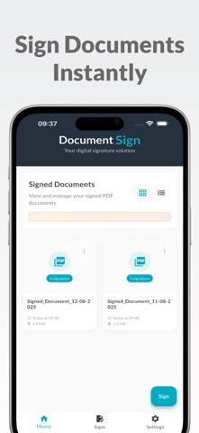 SignPulse - Fast PDF Signing iPhone screenshot
