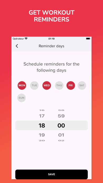 PerfTrain Tracker Gym Log Screenshot