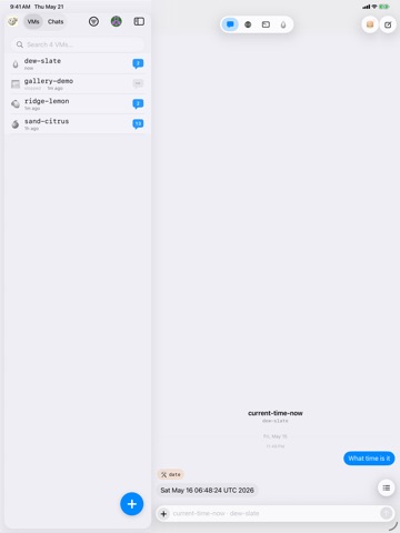 exe.dev iPad screenshot 2