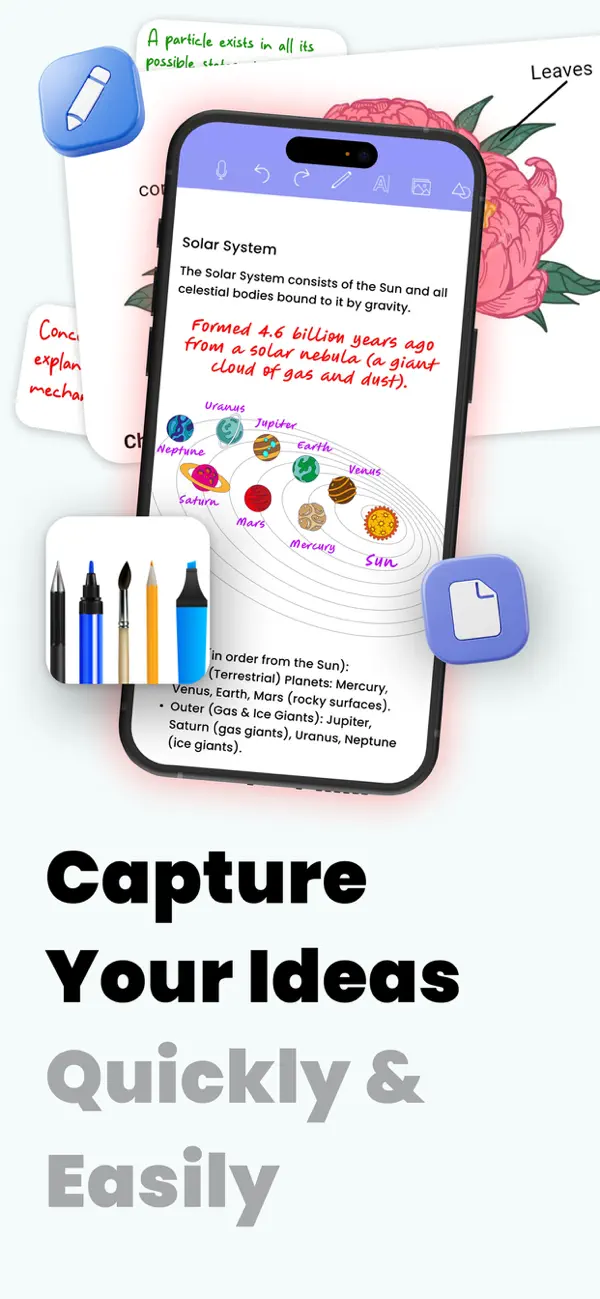 Screenshot #1 pour Quick Notes & Memo Pad App
