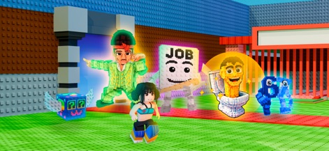 Steal all and Catch Animal - Users can discover exciting features like the winged lucky block and the distinctive 'JOB' character, adding a layer of surprise and engagement to their gameplay.