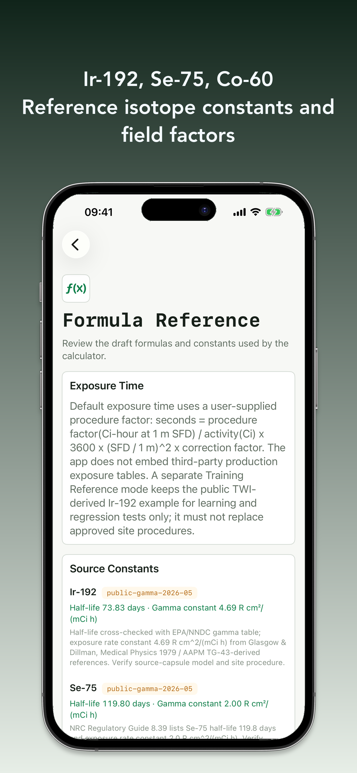 RT Calculator: Gamma NDT screenshot 2