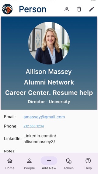 PeopleRecall iPhone screenshot 4 - Lifestyle app