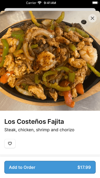Los Costenos iPhone screenshot 4 - Food & Drink app