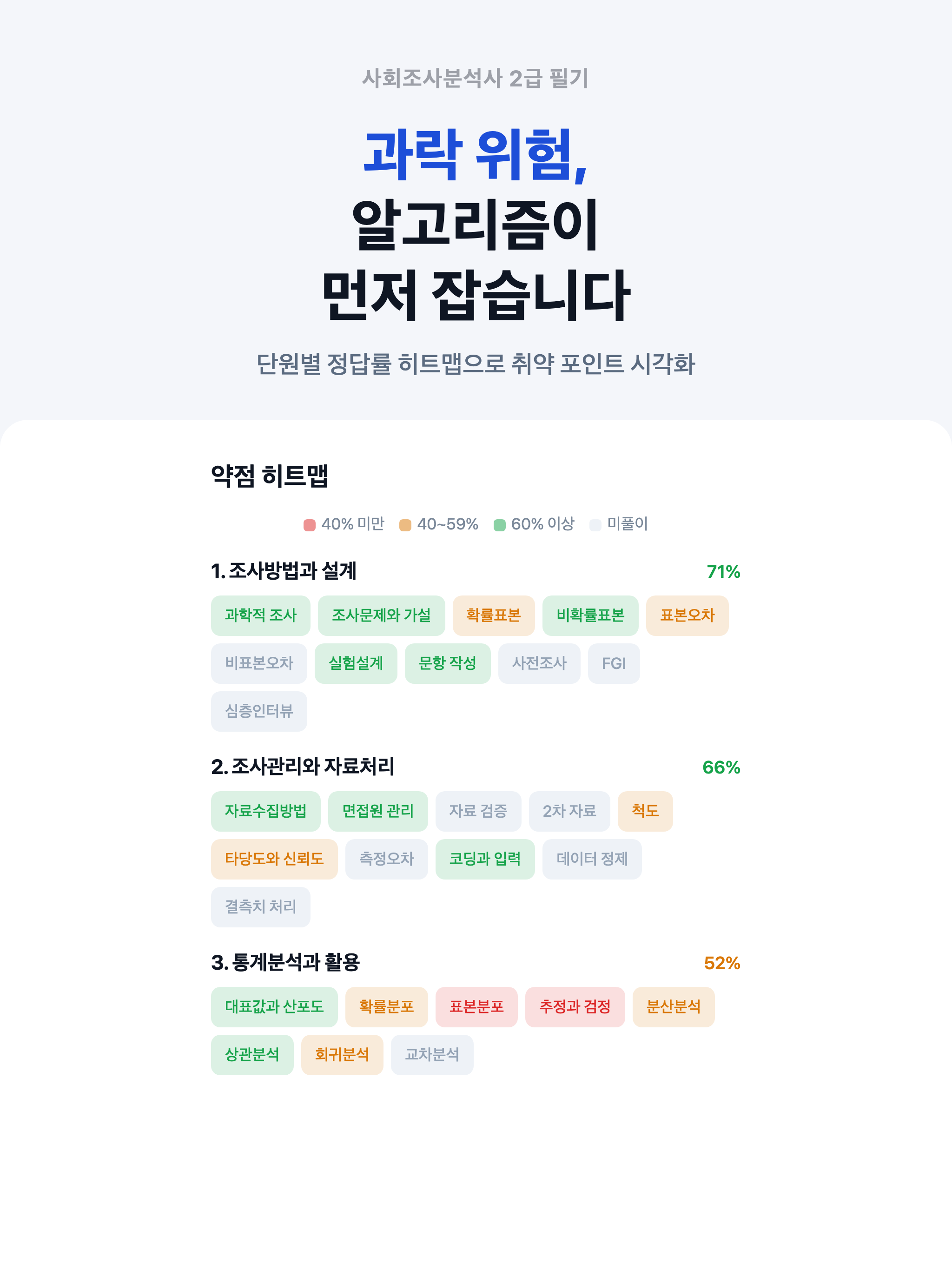 사회조사분석사 2급 필기 - 사조사 자격증 대비 screenshot 13