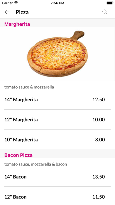 Milanos Takeaway Screenshot