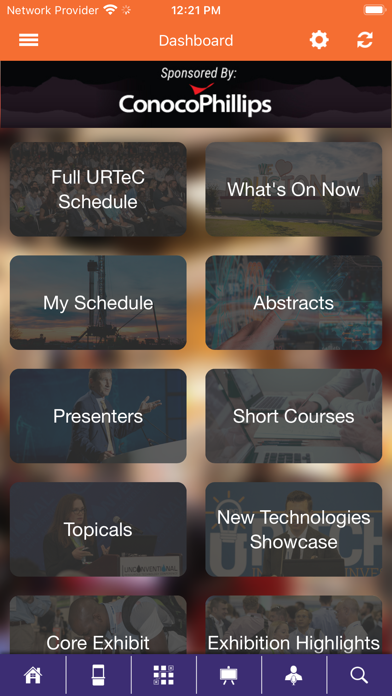 URTeC Events Screenshot