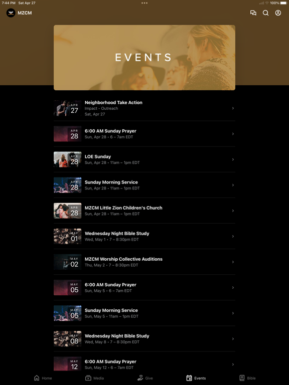Mt. Zion Christian Ministries iPad screenshot 3 - Education app