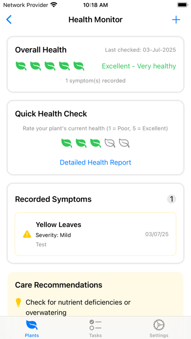 Plant Care Reminder & Tracker Screenshot