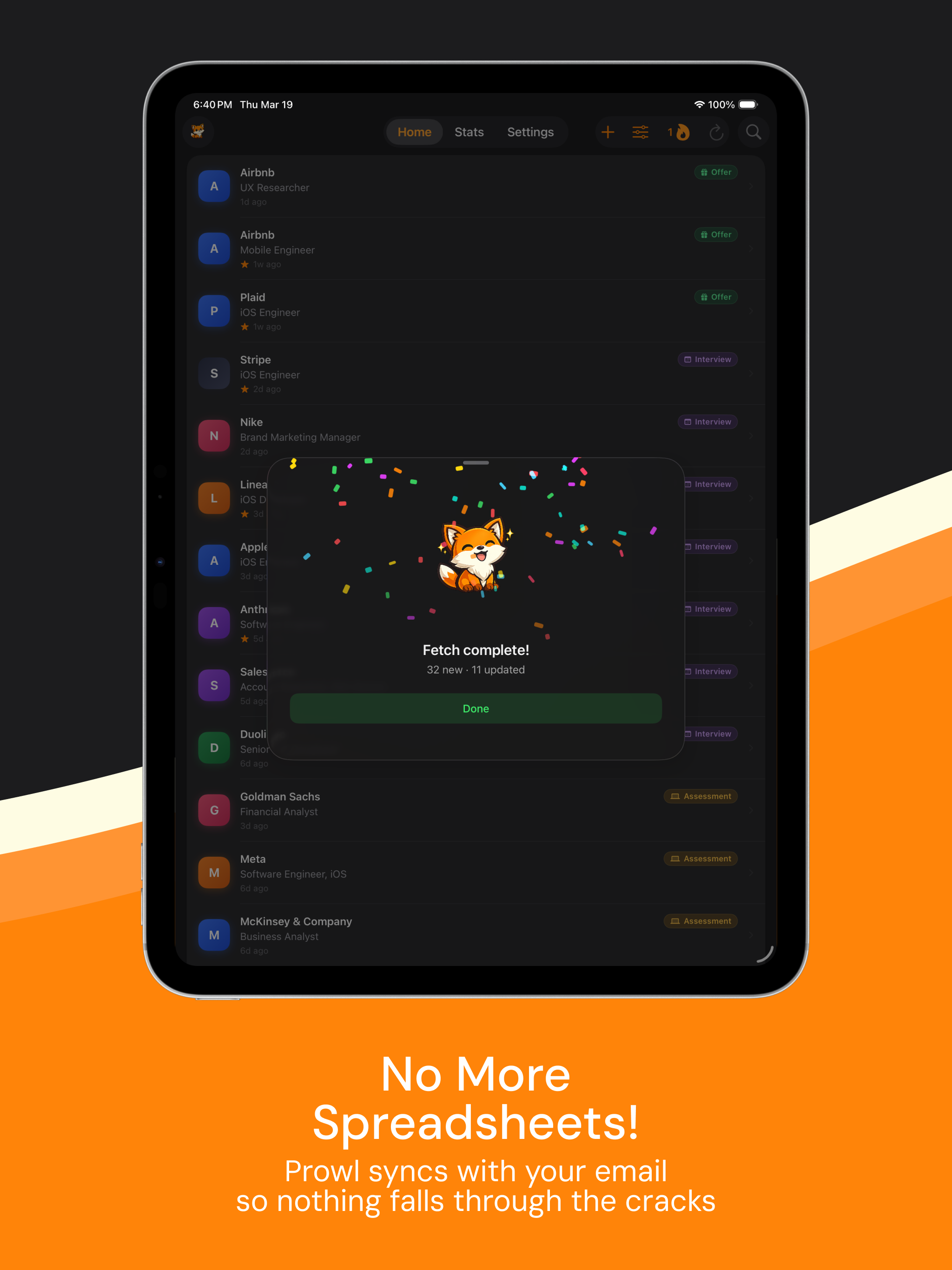 Prowl: Job Application Tracker