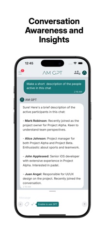 AM GPT iPhone screenshot