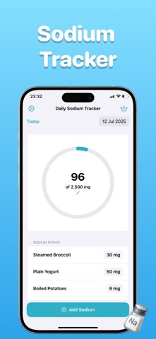 Sodium Tracker: Salt Log Screenshot 1 of 3