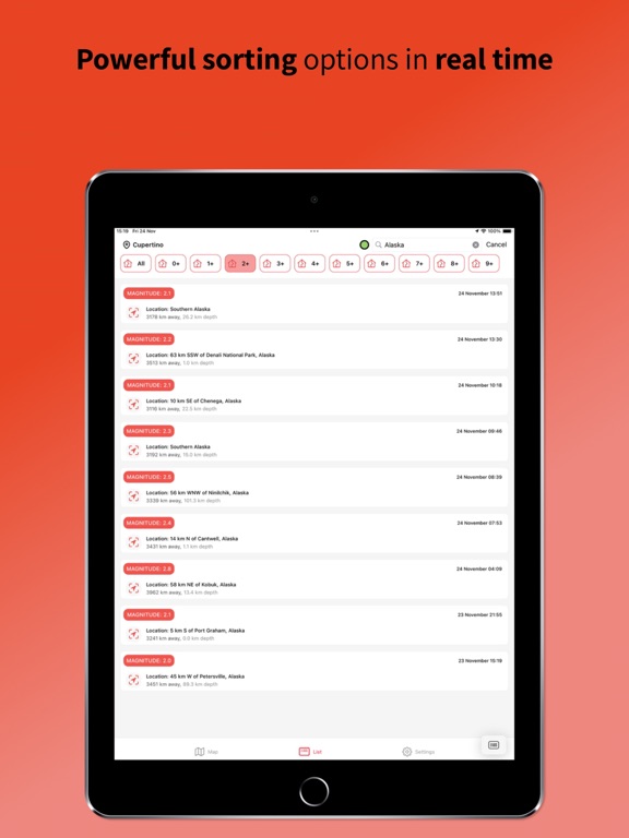 Earthquake Hub iPad screenshot 8 - Weather app