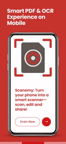 Scanomy - Smart PDF Scanner iPhone screenshot