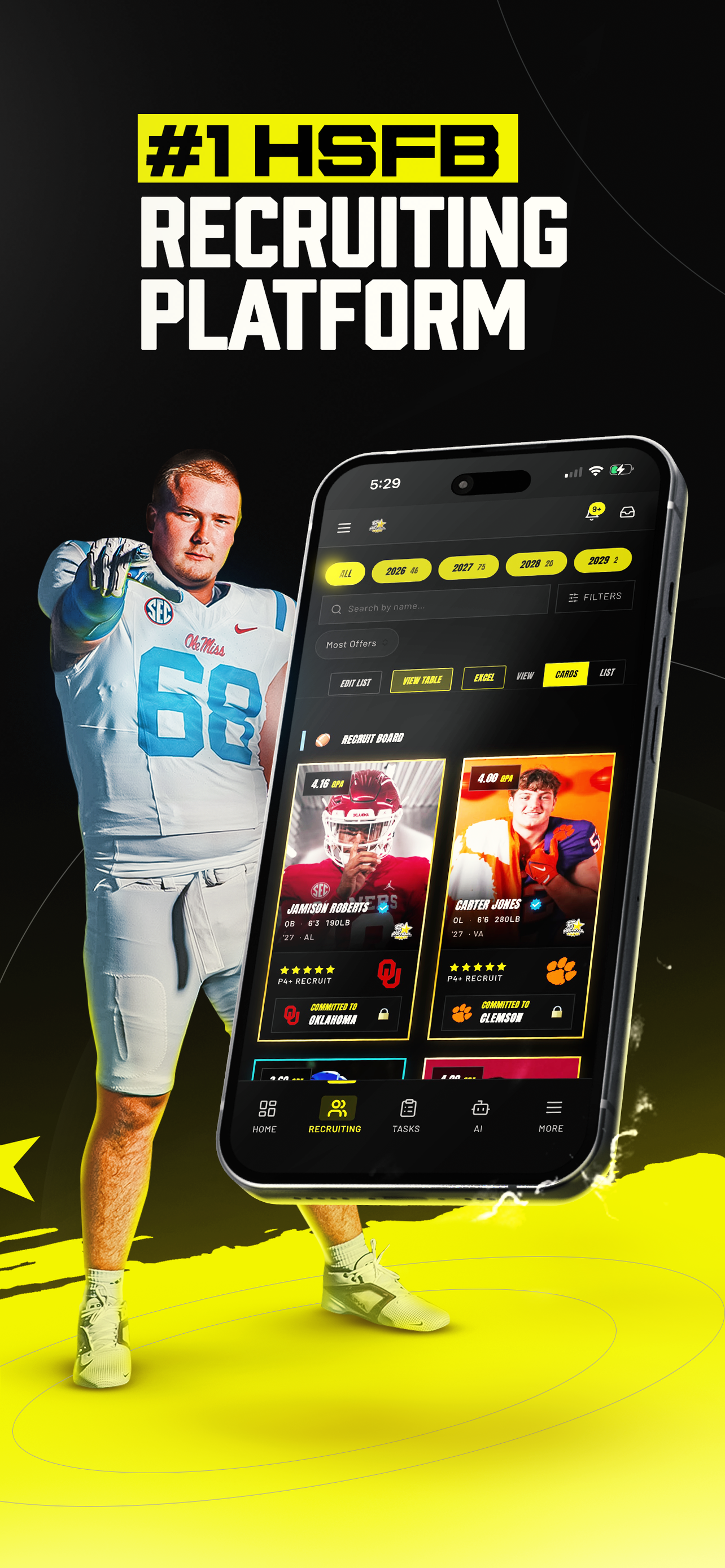 5 Star Football Recruiting screenshot 3