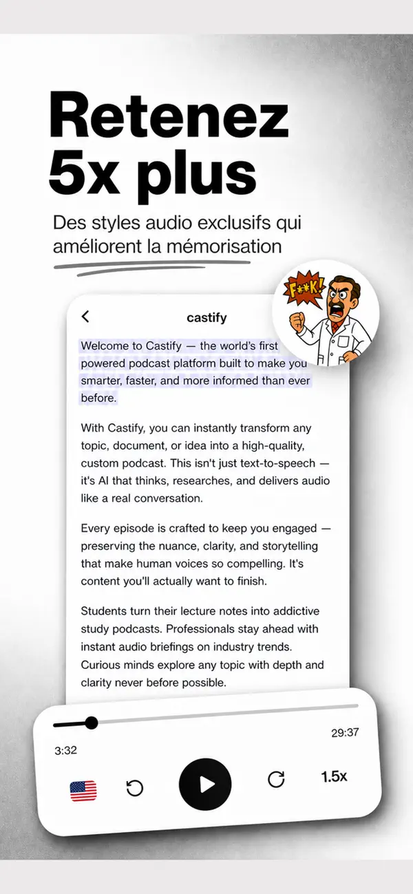 Screenshot #3 pour Castify — Generate AI Podcasts