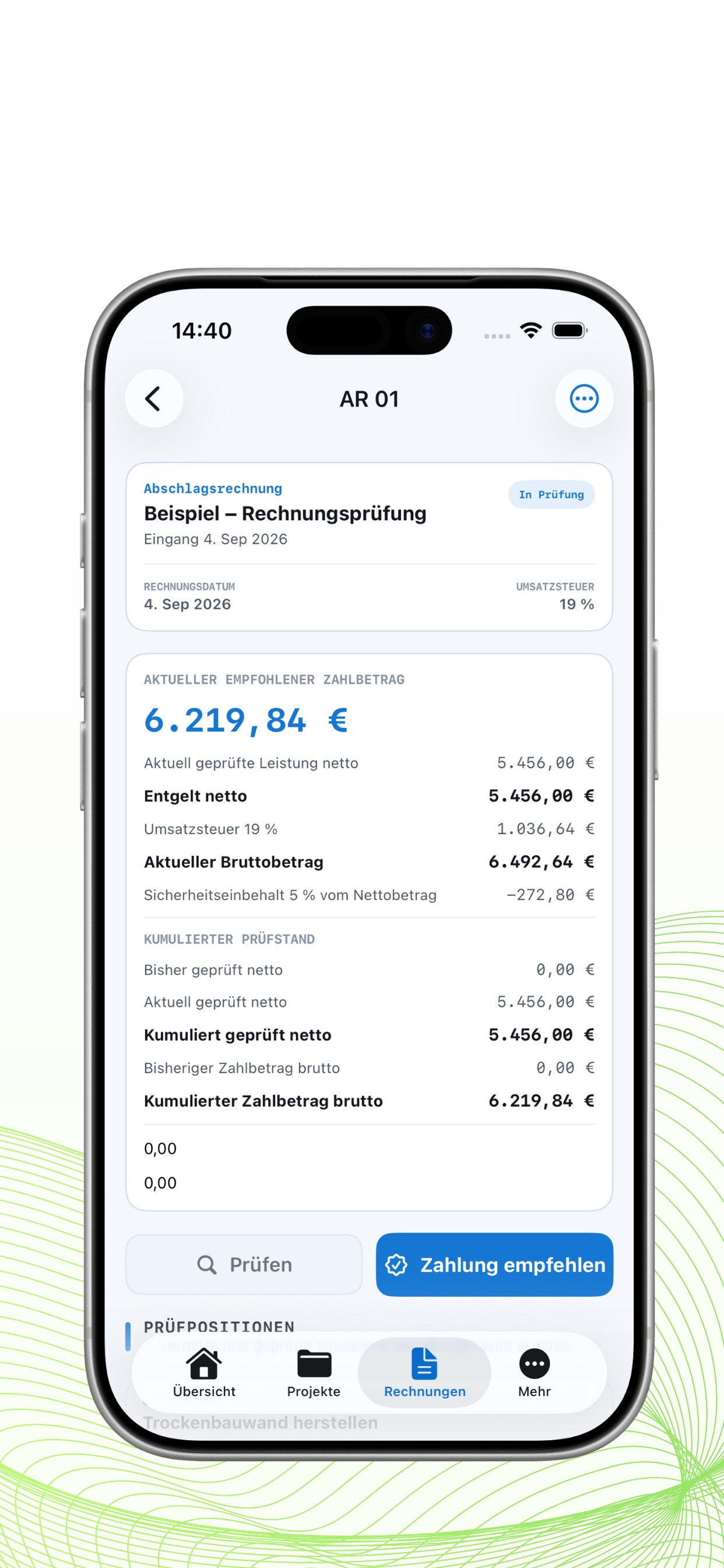 Screenshot 5 of RechnungsPro|tokolle