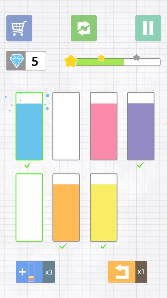 #6. Liquid puzzle : sort the color (iOS) By: PLAYTOUCH