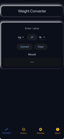Smart Weight Conversion screenshot