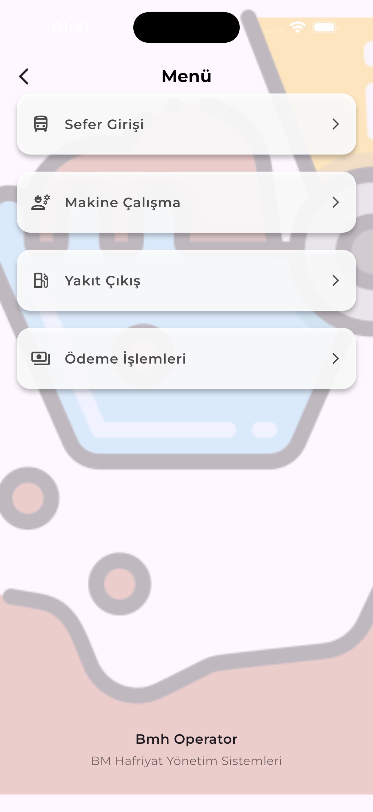 Screenshot 1 of BM Hafriyat Mobile