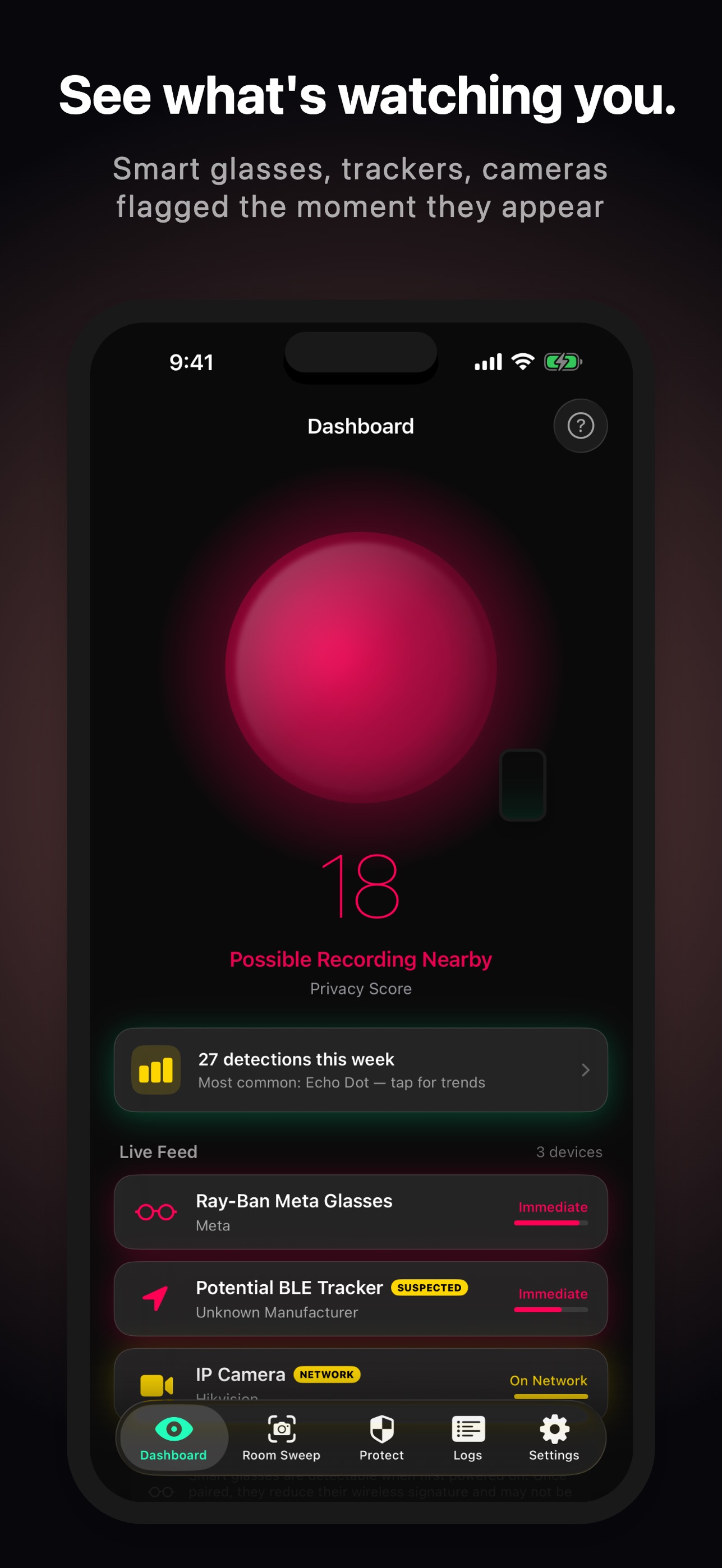 Screenshot 2 of Serin: Privacy Radar