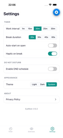 EyeRest: Screen Break Timer screenshot
