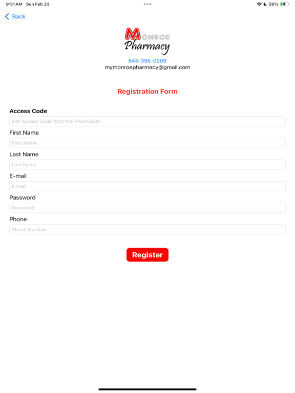 Monroe Pharmacy by Mydesh Inc iPad screenshot 9 - Medical app