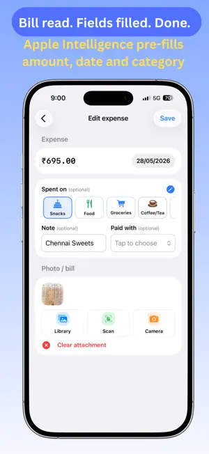 Expenses: Bill & Trip Splitter screenshot 4