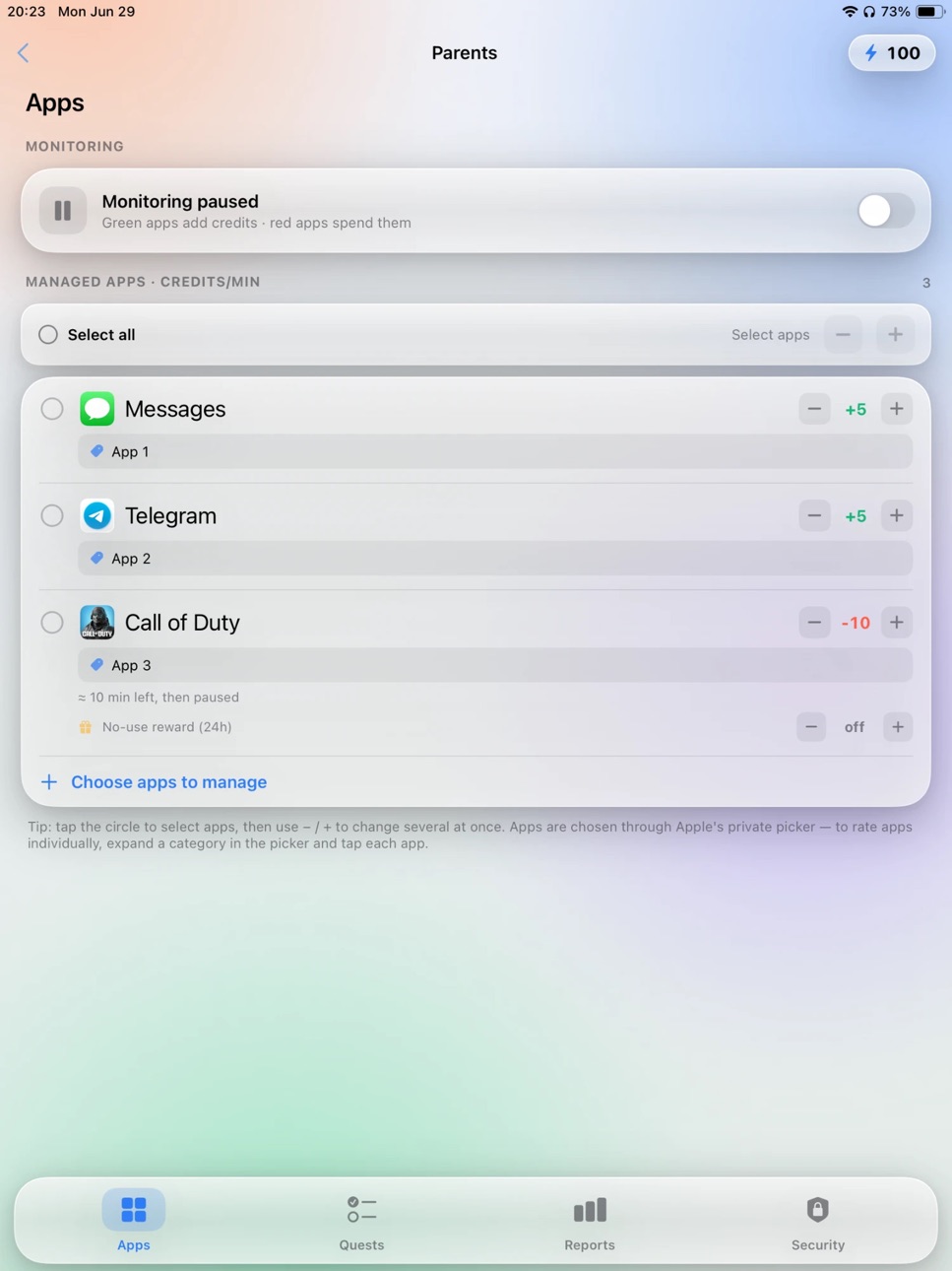 iPad screenshot