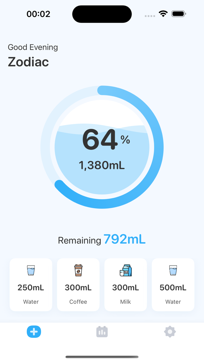 Drink Water Hydration Minder