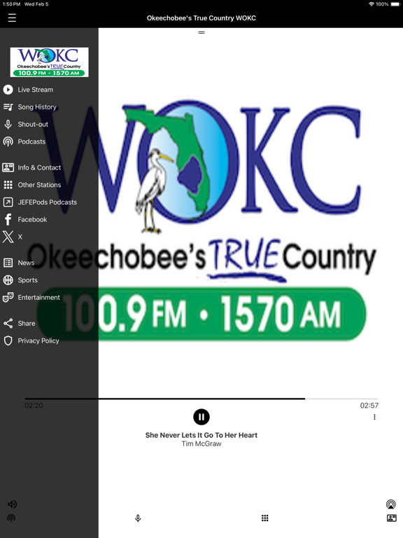 Screenshot #5 pour True Country WOKC 100.9 FM