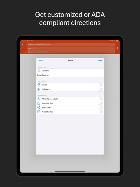 Caltech iPad screenshot 9 - Navigation app