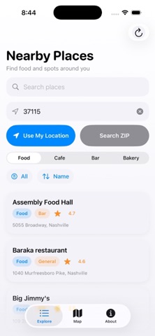 Restaurant Finder Screenshot 2 of 4