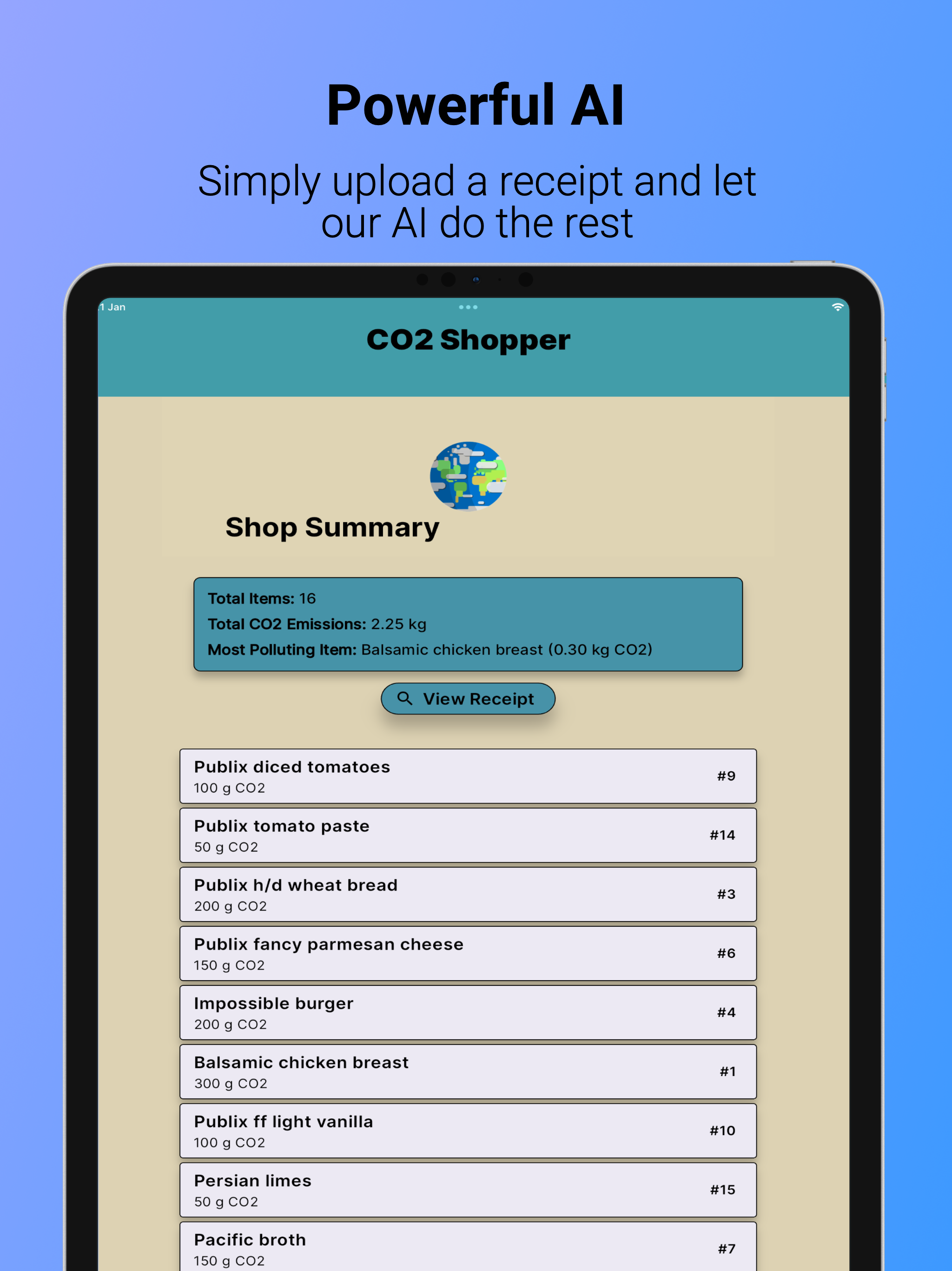 CO2 Shopper: Eco AI Scanner