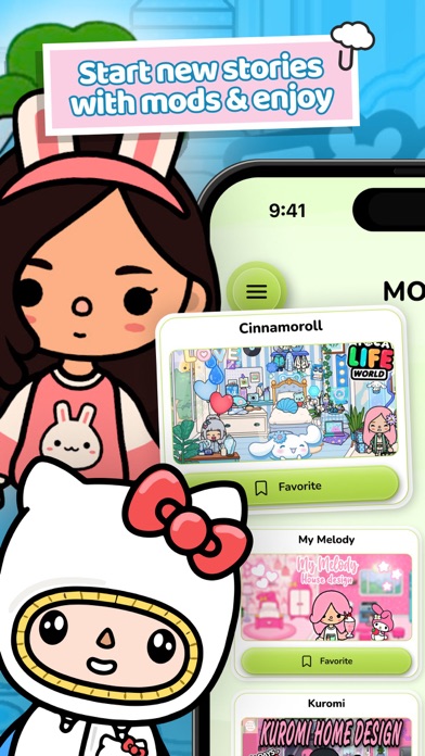Cinnamoroll Mods for Toca Life Screenshot
