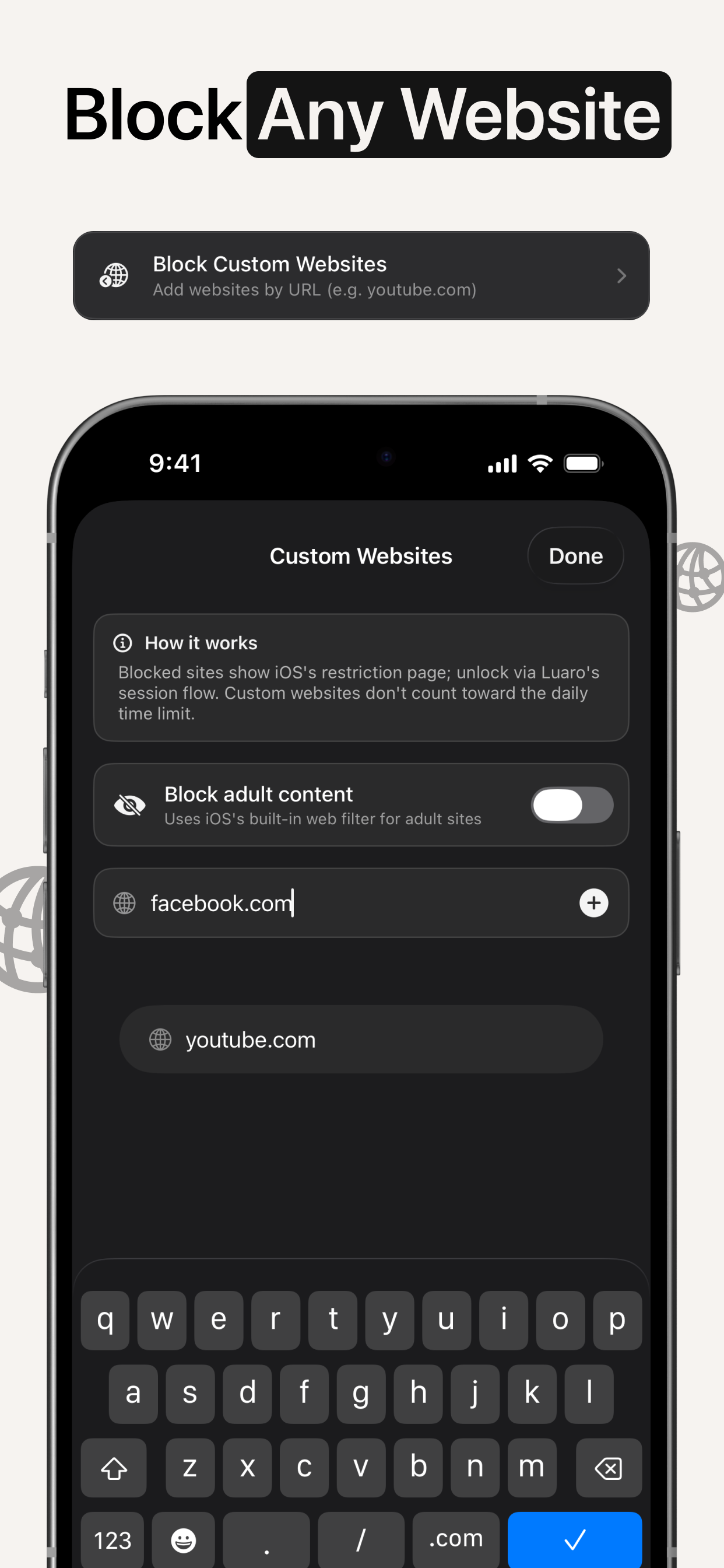 Screen Time Control: Luaro screenshot 8