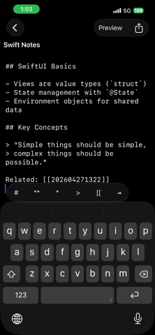 Nodus - Zettelkasten Screenshot 2 of 4