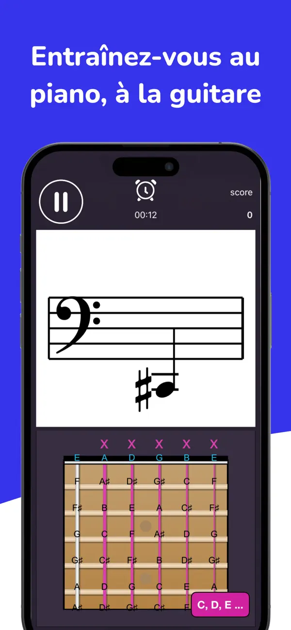 Screenshot #3 pour Apprendre notes - ChordIQ