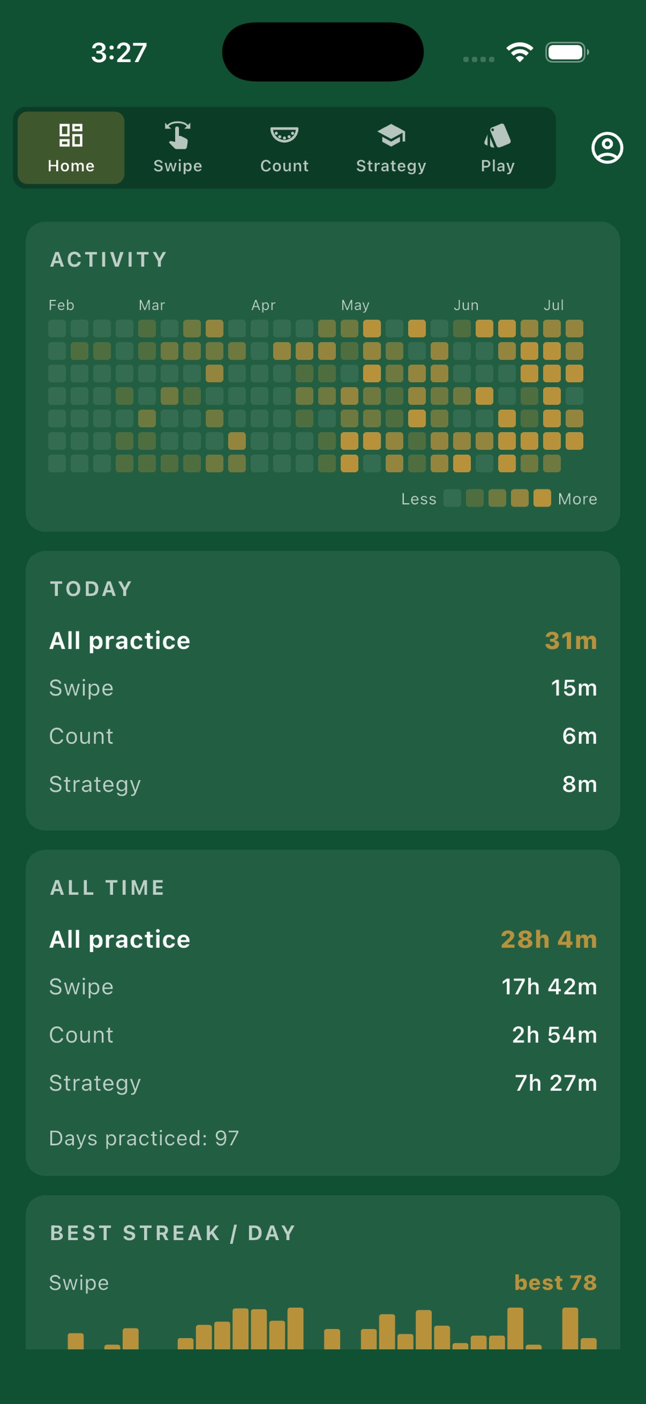 Screenshot 1 of High Count : Blackjack Trainer