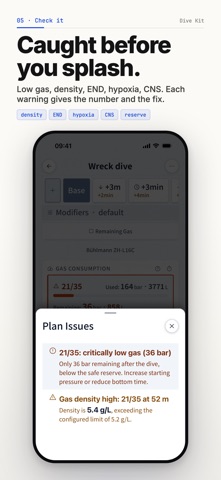 Dive Kit: Deco Planner & Tools Screenshot 5 of 8